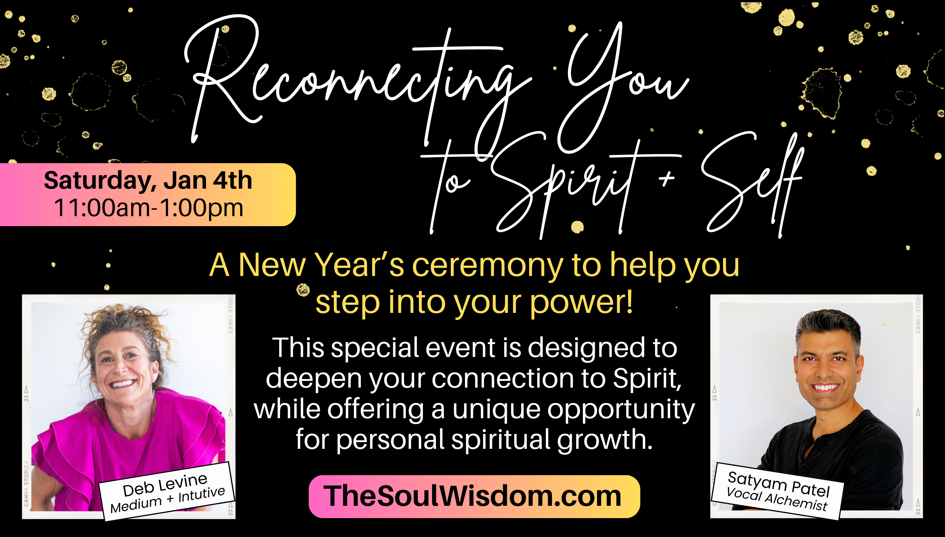 This event is a beautiful opportunity to nourish your spirit and Self.